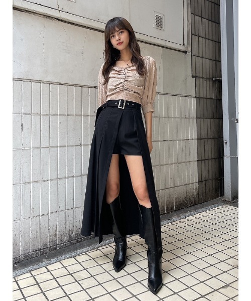 ENVYM(アンビー)の「バックリボンクロップドBL(Tシャツ/カットソー・レディース・ホワイト/ブラック/ベージュ・FREE)」の22枚目の写真