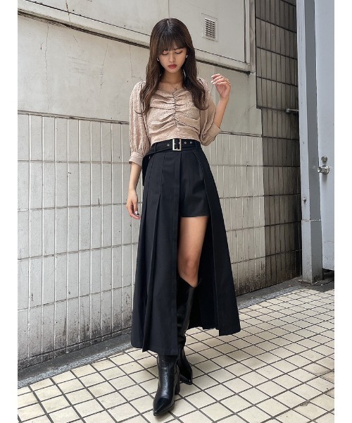 ENVYM(アンビー)の「バックリボンクロップドBL(Tシャツ/カットソー・レディース・ホワイト/ブラック/ベージュ・FREE)」の21枚目の写真
