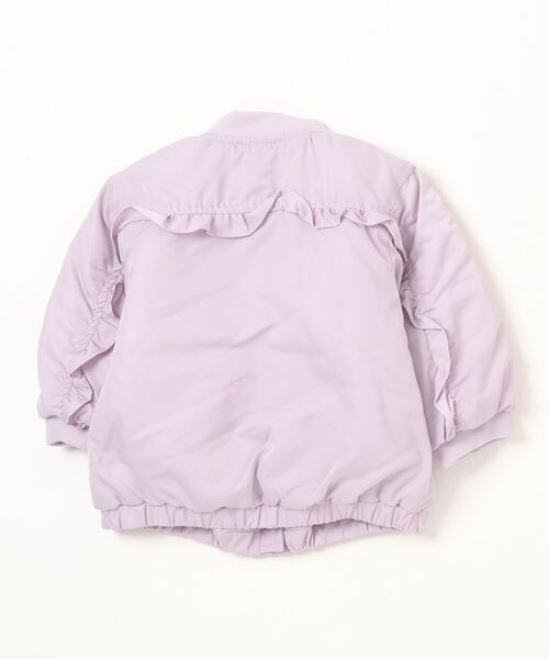 petit main(プティマイン)の「チビフリルMA-1(MA-1・キッズ・ラベンダー/ライトベージュ/ブラック・130cm/110cm/120cm/90cm/100cm/80cm)」の4枚目の写真