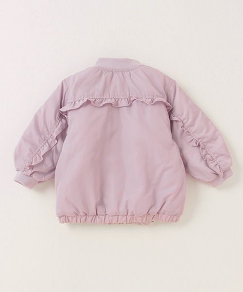 petit main(プティマイン)の「チビフリルMA-1(MA-1・キッズ・ラベンダー/ライトベージュ/ブラック・130cm/110cm/120cm/90cm/100cm/80cm)」の17枚目の写真