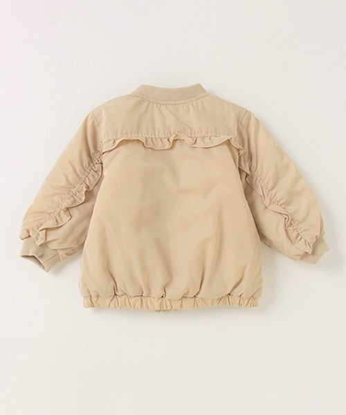 petit main(プティマイン)の「チビフリルMA-1(MA-1・キッズ・ラベンダー/ライトベージュ/ブラック・130cm/110cm/120cm/90cm/100cm/80cm)」の15枚目の写真