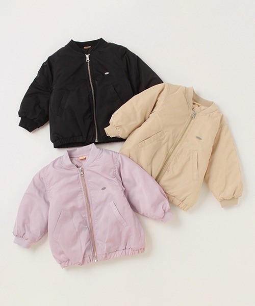 petit main(プティマイン)の「チビフリルMA-1(MA-1・キッズ・ラベンダー/ライトベージュ/ブラック・130cm/110cm/120cm/90cm/100cm/80cm)」の7枚目の写真