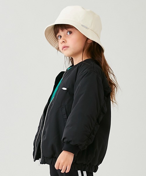 petit main(プティマイン)の「チビフリルMA-1(MA-1・キッズ・ラベンダー/ライトベージュ/ブラック・130cm/110cm/120cm/90cm/100cm/80cm)」の18枚目の写真