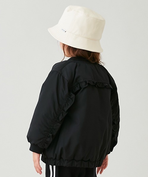 petit main(プティマイン)の「チビフリルMA-1(MA-1・キッズ・ラベンダー/ライトベージュ/ブラック・130cm/110cm/120cm/90cm/100cm/80cm)」の19枚目の写真