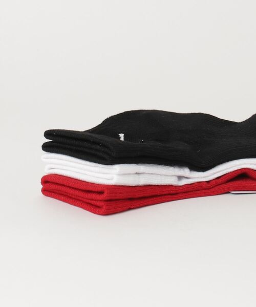 JORDAN BRAND（ジョーダンブランド）の「JORDAN BRAND U J ED CUSH POLY ANKLE 3PR 144 / ジョーダン ブランド アンクル ソックス 3セット  / NIKE 【SP】（ソックス/靴下・メンズ・ホワイト/マルチ/ブラック・25-27/23-25/27-29）」の5枚目の写真