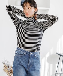 LOWRYS FARM | ボーダータートル　167936(Tシャツ/カットソー)