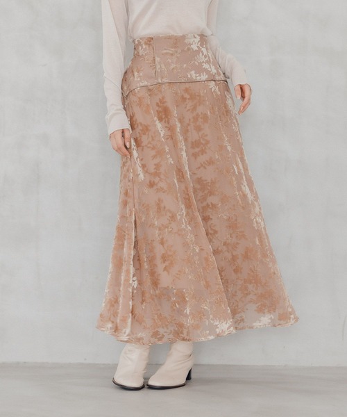 Andemiu（アンデミュウ）の「オパールパイピングスカート169395（スカート・レディース・ブラック/ベージュ/ブルー/イエロー・SMALL/MEDIUM）」の3枚目の写真