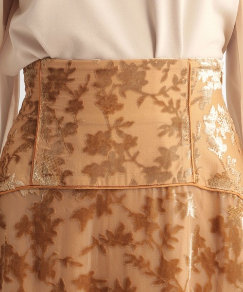 Andemiu（アンデミュウ）の「オパールパイピングスカート169395（スカート・レディース・ブラック/ベージュ/ブルー/イエロー・SMALL/MEDIUM）」の9枚目の写真