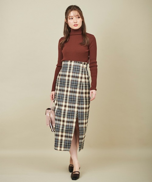 31 Sons de mode（トランテアン　ソン　ドゥ　モード）の「スリットタイトスカート（スカート・レディース・ブラック/ブラウン系その他・36/38）」の13枚目の写真