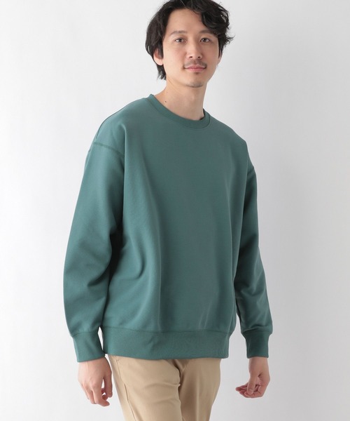 GLOBAL WORK（グローバルワーク）の「モッチリッチクルー/281832（Tシャツ/カットソー・メンズ・ホワイト/ネイビー/ライトグリーン/ライトパープル/オレンジ/ライトブルー/ピンク系その他/グリーン・SMALL/MEDIUM/LARGE/X-LARGE）」の3枚目の写真
