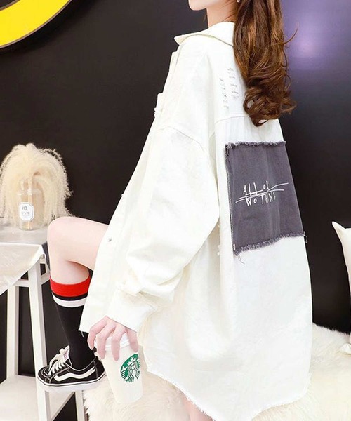 BIGシルエットチュニックシャツ（シャツ/ブラウス）｜SHISKY（シスキー）