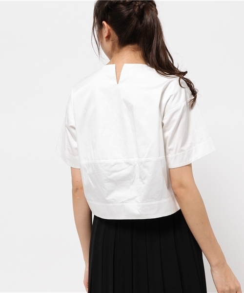 Rouge vif（ルージュヴィフ）の「ﾌｨﾝｸｽｻﾃﾝﾌﾟﾙｵｰﾊﾞｰ（シャツ/ブラウス・レディース・ホワイト/ベージュ・FREE）」の5枚目の写真