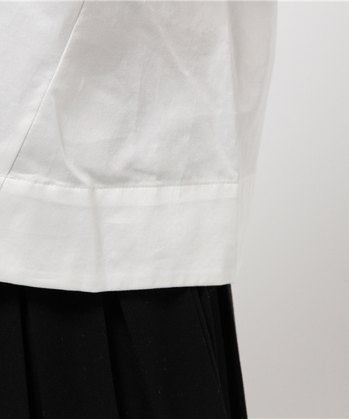 Rouge vif（ルージュヴィフ）の「ﾌｨﾝｸｽｻﾃﾝﾌﾟﾙｵｰﾊﾞｰ（シャツ/ブラウス・レディース・ホワイト/ベージュ・FREE）」の8枚目の写真