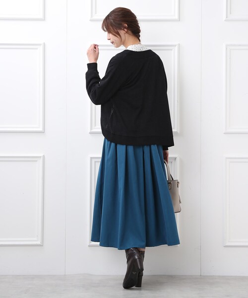 DRESKIP(ドレスキップ)の「◆ボレロカーディガン(カーディガン/ボレロ・レディース・サンドベージュ/ブラック/パープル系/ブルー・02/03/04)」の20枚目の写真