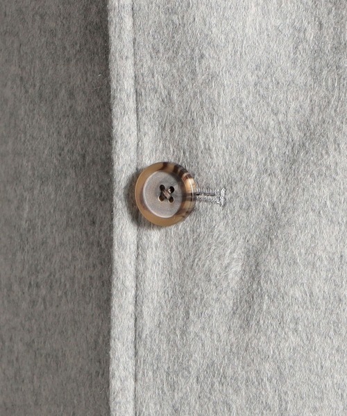 HIDEAWAYS NICOLE（ハイダウェイニコル）の「ハイブリットビーバーメルトンチェスターコート（チェスターコート・メンズ・ネイビー/ベージュ/チェック/ライトグレー・MEDIUM/LARGE/X-LARGE）」の16枚目の写真