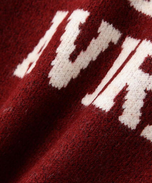 AVIREX（アヴィレックス）の「JACQUARD LOGO KNIT TOPS/ ジャガードロゴニットトップス（ニット/セーター・レディース・グレー/レッド/ネイビー・M/S）」の17枚目の写真