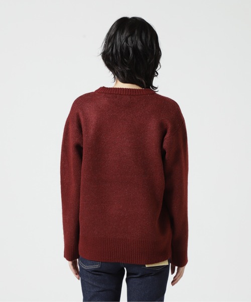 AVIREX（アヴィレックス）の「JACQUARD LOGO KNIT TOPS/ ジャガード