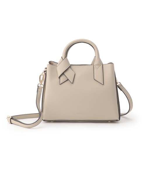 Ober Tashe（オーバータッシェ）の「合皮リボンハンドル２WAYあおりトート（トートバッグ・レディース・ベージュ/ブラック/キャメル/ピンクベージュ/ピンク系・FREE）」の3枚目の写真