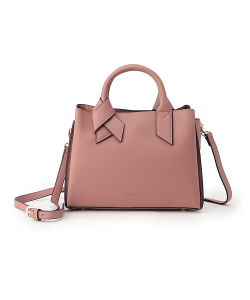 Ober Tashe（オーバータッシェ）の「合皮リボンハンドル２WAYあおりトート（トートバッグ・レディース・ベージュ/ブラック/キャメル/ピンクベージュ/ピンク系・FREE）」の5枚目の写真