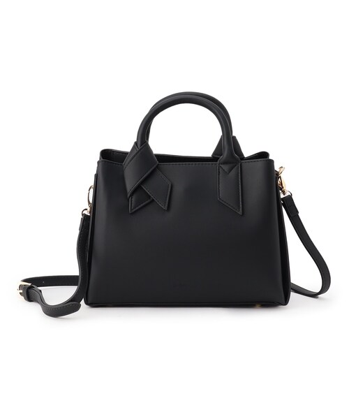 Ober Tashe（オーバータッシェ）の「合皮リボンハンドル２WAYあおりトート（トートバッグ・レディース・ベージュ/ブラック/キャメル/ピンクベージュ/ピンク系・FREE）」の6枚目の写真