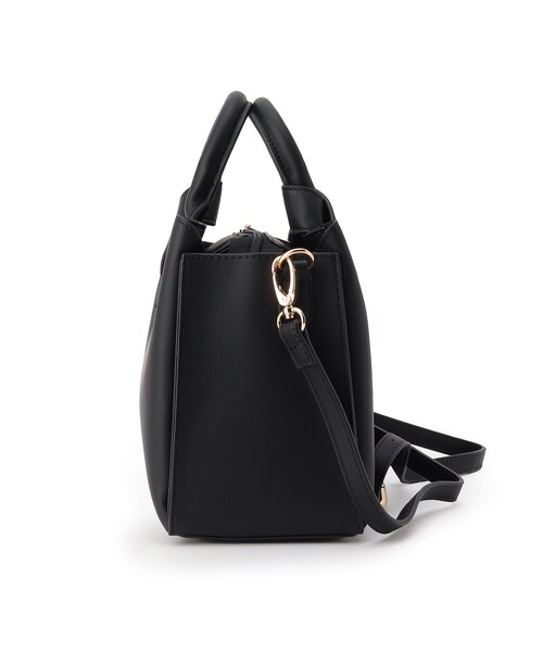 Ober Tashe（オーバータッシェ）の「合皮リボンハンドル２WAYあおりトート（トートバッグ・レディース・ベージュ/ブラック/キャメル/ピンクベージュ/ピンク系・FREE）」の7枚目の写真