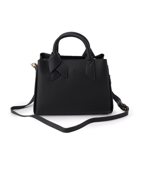 Ober Tashe（オーバータッシェ）の「合皮リボンハンドル２WAYあおりトート（トートバッグ・レディース・ベージュ/ブラック/キャメル/ピンクベージュ/ピンク系・FREE）」の8枚目の写真