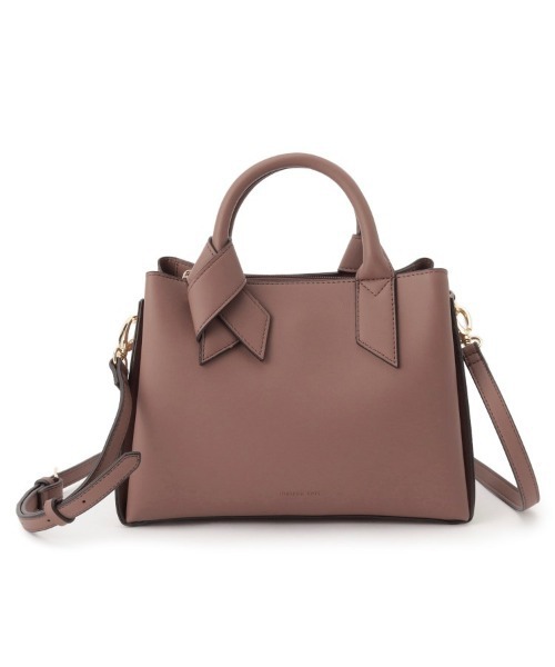 Ober Tashe（オーバータッシェ）の「合皮リボンハンドル２WAYあおりトート（トートバッグ・レディース・ベージュ/ブラック/キャメル/ピンクベージュ/ピンク系・FREE）」の17枚目の写真