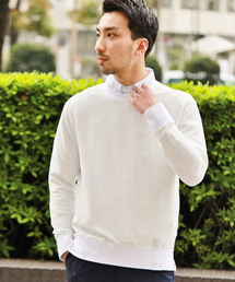 417 EDIFICE | ◇ジャガードハニカム クルーネックスウェット(スウェット)