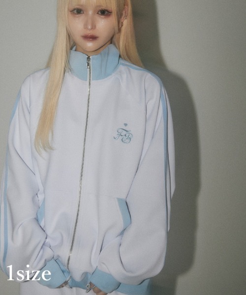 FickleBebe（フィクルベベ）の「ＦＢトラックジャケット（その他アウター・レディース・ホワイト/ブラック/グレー系その他・0/1）」の2枚目の写真