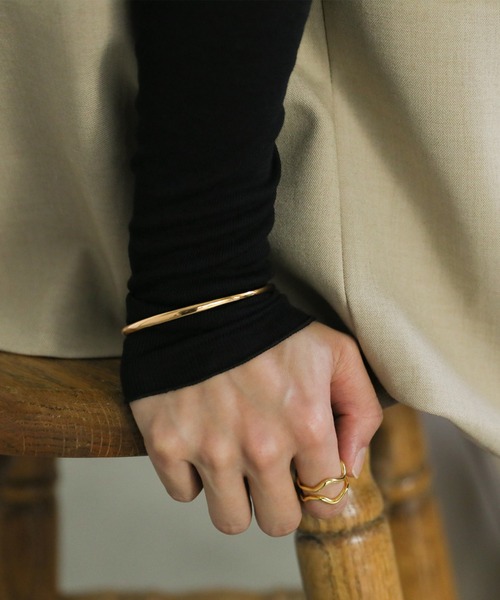 select MOCA（セレクトモカ）の「ドロップバングル（バングル/リストバンド・レディース・シルバー/ゴールド・FREE）」の13枚目の写真