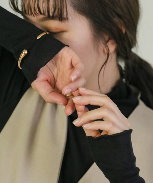 select MOCA（セレクトモカ）の「ドロップバングル（バングル/リストバンド・レディース・シルバー/ゴールド・FREE）」の11枚目の写真