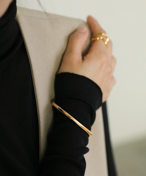 select MOCA（セレクトモカ）の「ドロップバングル（バングル/リストバンド・レディース・シルバー/ゴールド・FREE）」の12枚目の写真