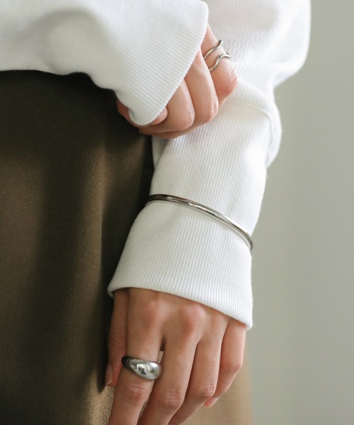 select MOCA（セレクトモカ）の「ドロップバングル（バングル/リストバンド・レディース・シルバー/ゴールド・FREE）」の7枚目の写真