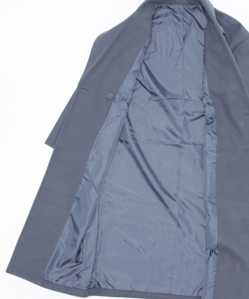 ANAP（アナップ）の「ダブルボタンロングテーラードコート（チェスターコート・レディース・グレー/アイボリー/グリーン/ブルー/ブラック・FREE）」の11枚目の写真