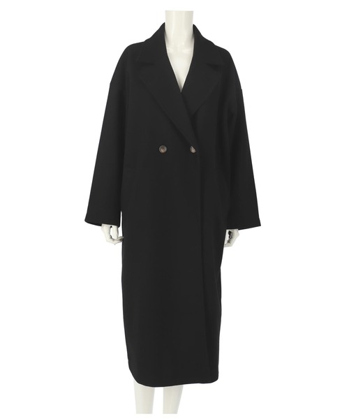 ANAP（アナップ）の「ダブルボタンロングテーラードコート（チェスターコート・レディース・グレー/アイボリー/グリーン/ブルー/ブラック・FREE）」の16枚目の写真