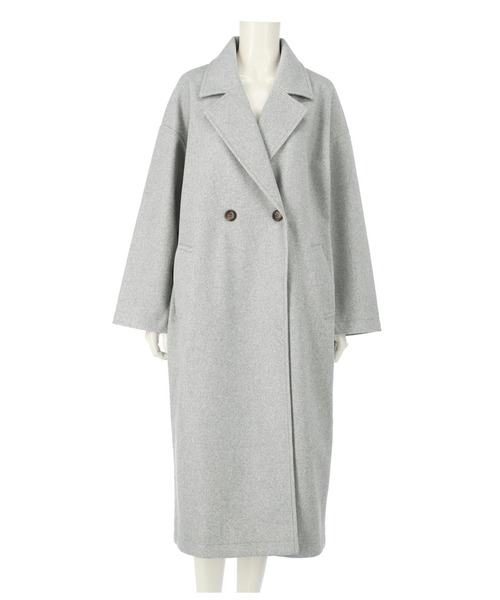 ANAP（アナップ）の「ダブルボタンロングテーラードコート（チェスターコート・レディース・グレー/アイボリー/グリーン/ブルー/ブラック・FREE）」の15枚目の写真