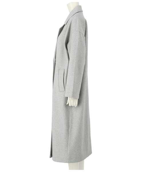 ANAP（アナップ）の「ダブルボタンロングテーラードコート（チェスターコート・レディース・グレー/アイボリー/グリーン/ブルー/ブラック・FREE）」の7枚目の写真