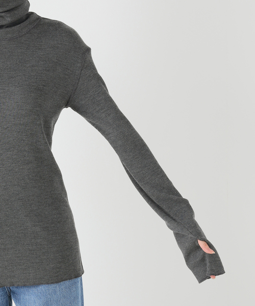 Deuxieme Classe(ドゥーズィエムクラス)の「*追加 rib タートル(Tシャツ/カットソー・レディース・グレー/ホワイト・FREE)」の13枚目の写真