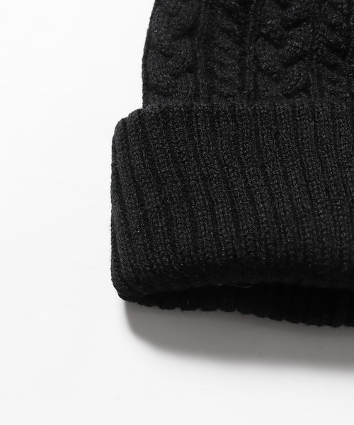Lee(リー)の「Lee/リー CABLE WATCH CAP ACRYLIC ビーニー(ニットキャップ/ビーニー・メンズ・モスグリーン/レッド/ブラック/ネイビー/グレー/ホワイト/ピンク・57~59cm)」の9枚目の写真