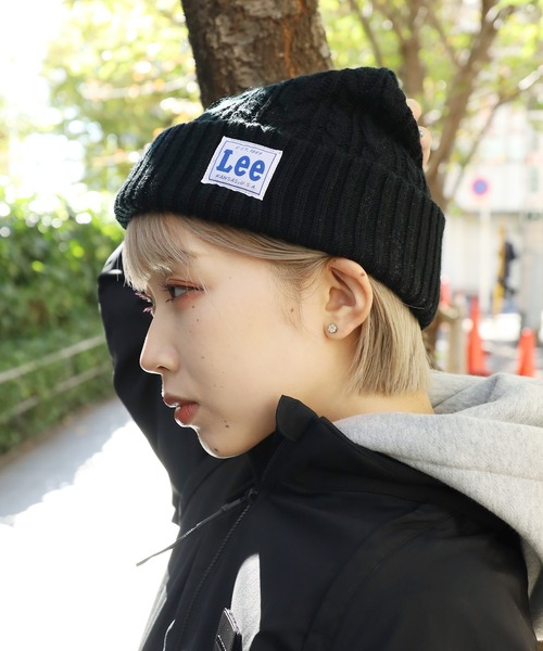 Lee(リー)の「Lee/リー CABLE WATCH CAP ACRYLIC ビーニー(ニットキャップ/ビーニー・メンズ・モスグリーン/レッド/ブラック/ネイビー/グレー/ホワイト/ピンク・57~59cm)」の16枚目の写真