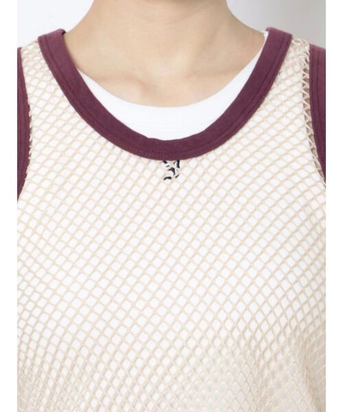 jouetie（ジュエティ）の「カラーメッシュタンク（タンクトップ・レディース・オフホワイト/ブラック/ボルドー/オレンジ/ブルー・MEDIUM）」の19枚目の写真