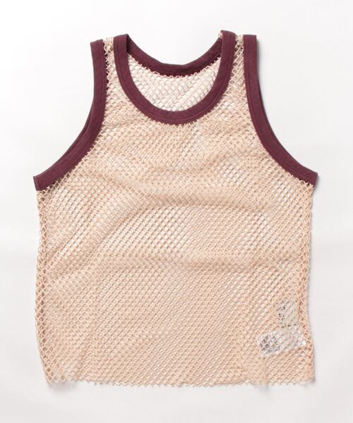 jouetie（ジュエティ）の「カラーメッシュタンク（タンクトップ・レディース・オフホワイト/ブラック/ボルドー/オレンジ/ブルー・MEDIUM）」の5枚目の写真