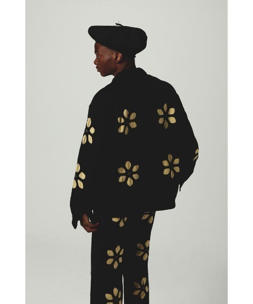 niche.（ニッチ）の「niche. TwillFlowerCutWorkEasyPants（その他パンツ・メンズ・ブラック・LARGE/MEDIUM）」の2枚目の写真