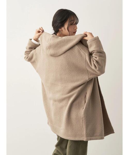 CRAFT STANDARD BOUTIQUE(クラフトスタンダードブティック)の「ニットコーディガン(その他アウター・レディース・ダークネイビー/グリーン/グレイッシュベージュ・FREE)」の9枚目の写真