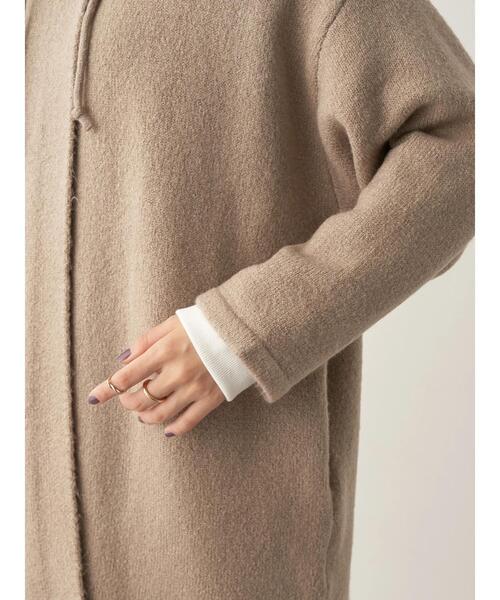 CRAFT STANDARD BOUTIQUE(クラフトスタンダードブティック)の「ニットコーディガン(その他アウター・レディース・ダークネイビー/グリーン/グレイッシュベージュ・FREE)」の11枚目の写真