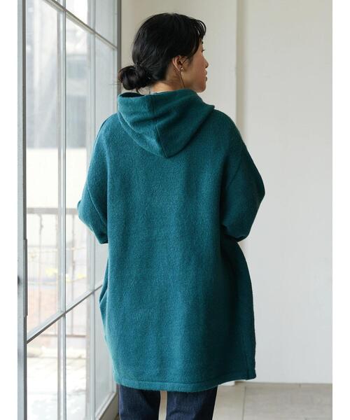 CRAFT STANDARD BOUTIQUE(クラフトスタンダードブティック)の「ニットコーディガン(その他アウター・レディース・ダークネイビー/グリーン/グレイッシュベージュ・FREE)」の19枚目の写真