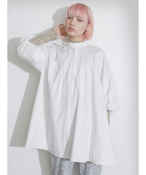 merry jenny（メリージェニー）の「ボリュームスリーブミニワンピース（ワンピース・レディース・ミント/ブラック/オフホワイト・FREE）」の21枚目の写真