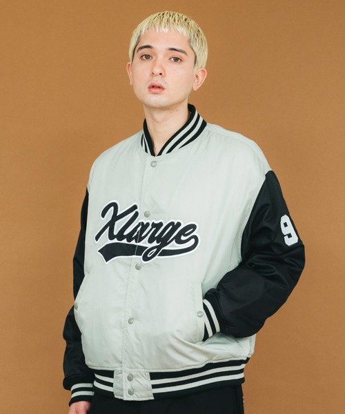 ジャケット・アウター XLARGE BASEBALL LOGO VARSITY JACKET XL XLARGE（エクストララージ）の「BASEBALL LOGO VARSITY JACKET