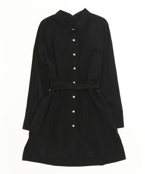 DROIT BELLO（ドロイトベロ）の「DROIT BELLO（ドロイトベロ）ウエストベルトシャツ（シャツ/ブラウス・レディース・ブラック/ホワイト・F）」の6枚目の写真