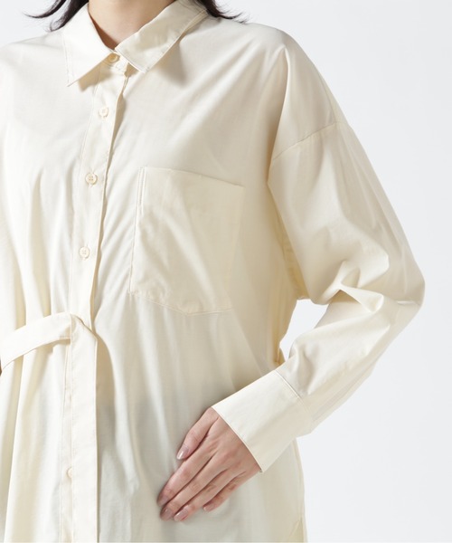 DROIT BELLO（ドロイトベロ）の「DROIT BELLO（ドロイトベロ）ウエストベルトシャツ（シャツ/ブラウス・レディース・ブラック/ホワイト・F）」の15枚目の写真